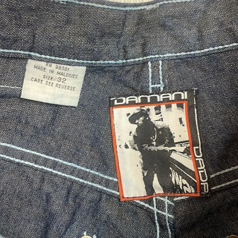 Damani Dada Y2K vintage baggy double knee jeans 30” waist